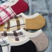 5 Pairs Women Retro Plaid Pattern Ankle Socks Shallow Mouth Socks Fashion Thin Comfortable Soft Breathable Boat Socks