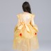 Kid Girls Bell Sleeve O  Neck Fancy Princess Dress