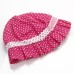 MZ1140 Pure Cotton Cute Children’s Hat with Dots Flower Pattern Rose Red