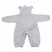 NEW Newborn Baby Girl Boy’s Cute Hooded Fleece Jumpsuit Onepiece Suit Romper Costume Cray Mouse 95