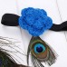 Newborn Baby Cute Girls Boys Peacock Feather Skirt   Lace Headband Crochet Photography Props Lace Costume